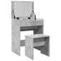 vidaXL Schminktisch mit Hocker Betongrau 60x40x113,5 cm vidaXL Schminktisch mit Hocker Betongrau 60x40x113,5 cm