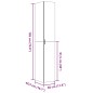 vidaXL Highboard Sonoma-Eiche 30x42,5x185 cm Holzwerkstoff vidaXL Highboard Sonoma-Eiche 30x42,5x185 cm Holzwerkstoff