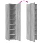 vidaXL Highboard Grau Sonoma 40x42,5x185 cm Holzwerkstoff vidaXL Highboard Grau Sonoma 40x42,5x185 cm Holzwerkstoff