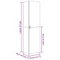 vidaXL Highboard Räuchereiche 45x42,5x185 cm Holzwerkstoff vidaXL Highboard Räuchereiche 45x42,5x185 cm Holzwerkstoff