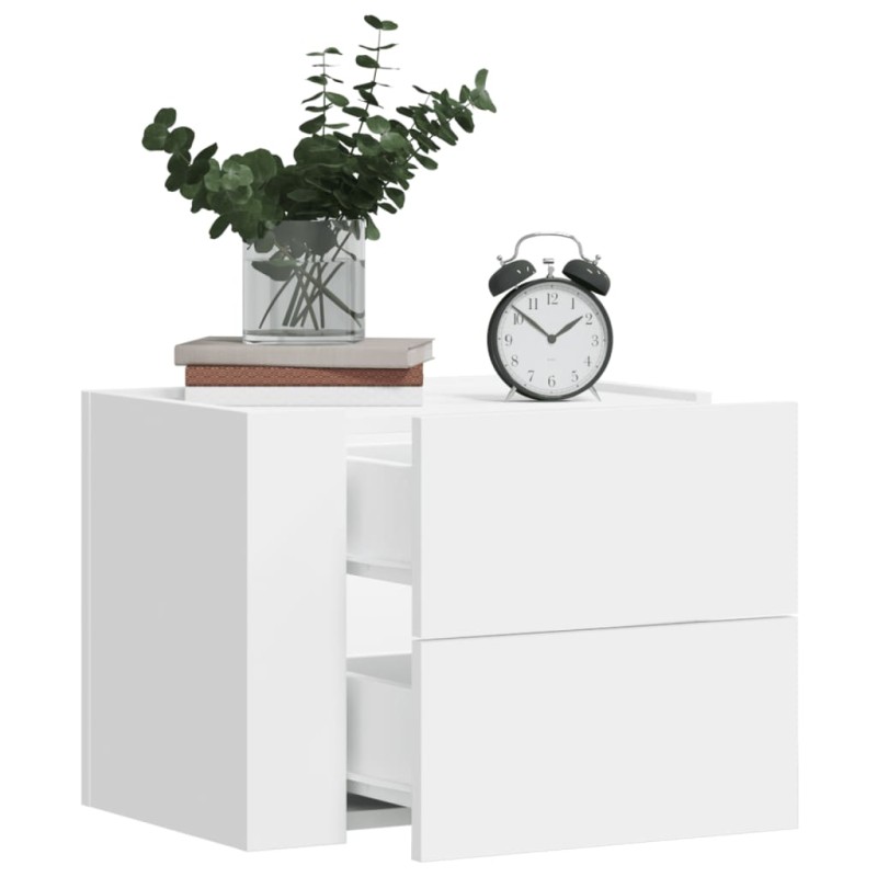 vidaXL Wand-Nachttische 2 Stk. Weiß 45x30x35 cm vidaXL Wand-Nachttische 2 Stk. Weiß 45x30x35 cm