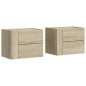 vidaXL Wand-Nachttische 2 Stk. Sonoma-Eiche 45x30x35 cm vidaXL Wand-Nachttische 2 Stk. Sonoma-Eiche 45x30x35 cm