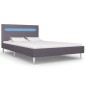 Bettgestell mit LED Grau Stoff 120 x 200 cm Bettgestell mit LED Grau Stoff 120 x 200 cm