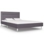Bettgestell mit LED Grau Stoff 120 x 200 cm Bettgestell mit LED Grau Stoff 120 x 200 cm