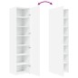 vidaXL Highboard Weiß 45x42,5x185 cm Holzwerkstoff vidaXL Highboard Weiß 45x42,5x185 cm Holzwerkstoff