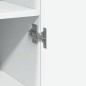 vidaXL Highboard Weiß 45x42,5x185 cm Holzwerkstoff vidaXL Highboard Weiß 45x42,5x185 cm Holzwerkstoff