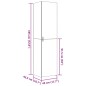 vidaXL Highboard Weiß 45x42,5x185 cm Holzwerkstoff vidaXL Highboard Weiß 45x42,5x185 cm Holzwerkstoff