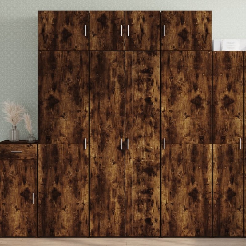 vidaXL Highboard Räuchereiche 70x42,5x185 cm Holzwerkstoff vidaXL Highboard Räuchereiche 70x42,5x185 cm Holzwerkstoff
