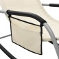 Sonnenliege Textilene Creme und Grau Sonnenliege Textilene Creme und Grau
