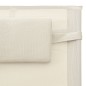 Sonnenliege Textilene Creme und Grau Sonnenliege Textilene Creme und Grau