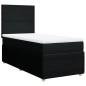 vidaXL Boxspringbett mit Matratze Schwarz 90x190 cm Stoff vidaXL Boxspringbett mit Matratze Schwarz 90x190 cm Stoff