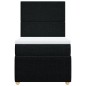 vidaXL Boxspringbett mit Matratze Schwarz 90x190 cm Stoff vidaXL Boxspringbett mit Matratze Schwarz 90x190 cm Stoff