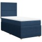 vidaXL Boxspringbett mit Matratze Blau 90x190 cm Stoff vidaXL Boxspringbett mit Matratze Blau 90x190 cm Stoff