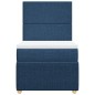 vidaXL Boxspringbett mit Matratze Blau 90x190 cm Stoff vidaXL Boxspringbett mit Matratze Blau 90x190 cm Stoff