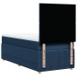 vidaXL Boxspringbett mit Matratze Blau 90x190 cm Stoff vidaXL Boxspringbett mit Matratze Blau 90x190 cm Stoff