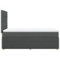 vidaXL Boxspringbett mit Matratze Dunkelgrau 90x190 cm Stoff vidaXL Boxspringbett mit Matratze Dunkelgrau 90x190 cm Stoff