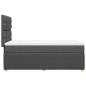vidaXL Boxspringbett mit Matratze Dunkelgrau 90x190 cm Stoff vidaXL Boxspringbett mit Matratze Dunkelgrau 90x190 cm Stoff