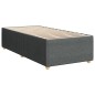 vidaXL Boxspringbett mit Matratze Dunkelgrau 90x190 cm Stoff vidaXL Boxspringbett mit Matratze Dunkelgrau 90x190 cm Stoff