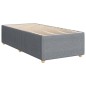 vidaXL Boxspringbett mit Matratze Hellgrau 90x190 cm Stoff vidaXL Boxspringbett mit Matratze Hellgrau 90x190 cm Stoff