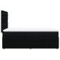 vidaXL Boxspringbett mit Matratze Schwarz 90x190 cm Stoff vidaXL Boxspringbett mit Matratze Schwarz 90x190 cm Stoff