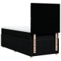 vidaXL Boxspringbett mit Matratze Schwarz 90x190 cm Stoff vidaXL Boxspringbett mit Matratze Schwarz 90x190 cm Stoff