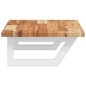 vidaXL Waschbeckenregal Wandmontage Stahl und Akazienholz vidaXL Waschbeckenregal Wandmontage Stahl und Akazienholz