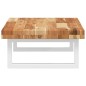 vidaXL Waschbeckenregal Wandmontage Stahl und Akazienholz vidaXL Waschbeckenregal Wandmontage Stahl und Akazienholz
