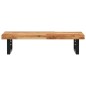 vidaXL Waschbeckenregal Wandmontage Stahl und Akazienholz vidaXL Waschbeckenregal Wandmontage Stahl und Akazienholz