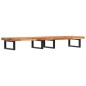 vidaXL Waschbeckenregal Wandmontage Stahl und Akazienholz vidaXL Waschbeckenregal Wandmontage Stahl und Akazienholz