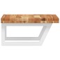 vidaXL Waschbeckenregal Wandmontage Stahl und Akazienholz vidaXL Waschbeckenregal Wandmontage Stahl und Akazienholz