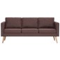 3-Sitzer-Sofa Stoff Braun 3-Sitzer-Sofa Stoff Braun