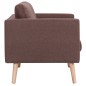 3-Sitzer-Sofa Stoff Braun 3-Sitzer-Sofa Stoff Braun