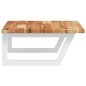 vidaXL Waschbeckenregal Wandmontage Stahl und Akazienholz vidaXL Waschbeckenregal Wandmontage Stahl und Akazienholz