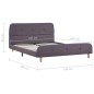 Bettgestell Taupe Stoff 140x200 cm Bettgestell Taupe Stoff 140x200 cm