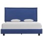 Bettgestell Blau Stoff 140x200 cm Bettgestell Blau Stoff 140x200 cm