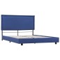 Bettgestell Blau Stoff 140x200 cm Bettgestell Blau Stoff 140x200 cm