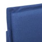 Bettgestell Blau Stoff 140x200 cm Bettgestell Blau Stoff 140x200 cm