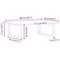 vidaXL Waschbeckenregal Wandmontage Stahl und Akazienholz vidaXL Waschbeckenregal Wandmontage Stahl und Akazienholz