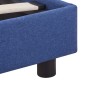 Bettgestell Blau Stoff 140x200 cm Bettgestell Blau Stoff 140x200 cm