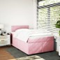vidaXL Boxspringbett mit Matratze Rosa 120x200 cm Samt vidaXL Boxspringbett mit Matratze Rosa 120x200 cm Samt