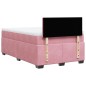 vidaXL Boxspringbett mit Matratze Rosa 120x200 cm Samt vidaXL Boxspringbett mit Matratze Rosa 120x200 cm Samt