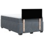 vidaXL Boxspringbett mit Matratze Dunkelgrau 120x200 cm Samt vidaXL Boxspringbett mit Matratze Dunkelgrau 120x200 cm Samt
