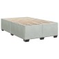 vidaXL Boxspringbett mit Matratze Hellgrau 120x200 cm Samt vidaXL Boxspringbett mit Matratze Hellgrau 120x200 cm Samt