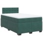 vidaXL Boxspringbett mit Matratze Dunkelgrün 120x200 cm Samt vidaXL Boxspringbett mit Matratze Dunkelgrün 120x200 cm Samt