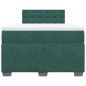 vidaXL Boxspringbett mit Matratze Dunkelgrün 120x200 cm Samt vidaXL Boxspringbett mit Matratze Dunkelgrün 120x200 cm Samt
