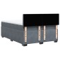 vidaXL Boxspringbett mit Matratze Dunkelgrau 140x190 cm Samt vidaXL Boxspringbett mit Matratze Dunkelgrau 140x190 cm Samt