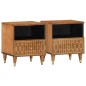 vidaXL Nachttische 2 Stk. 40x33x46 cm Massivholz Mango vidaXL Nachttische 2 Stk. 40x33x46 cm Massivholz Mango