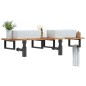 vidaXL Waschbeckenregal Wandmontage Stahl und Akazienholz vidaXL Waschbeckenregal Wandmontage Stahl und Akazienholz