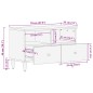vidaXL TV-Schrank 70x33x46 cm Massivholz Mango vidaXL TV-Schrank 70x33x46 cm Massivholz Mango