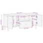 vidaXL TV-Schrank 105x33x46 cm Massivholz Mango vidaXL TV-Schrank 105x33x46 cm Massivholz Mango